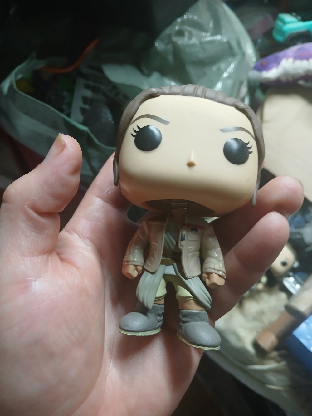 the Funko Pop! Star Wars: The Force Awakens Rey #161 (w/ Finn's Jacket) Target E